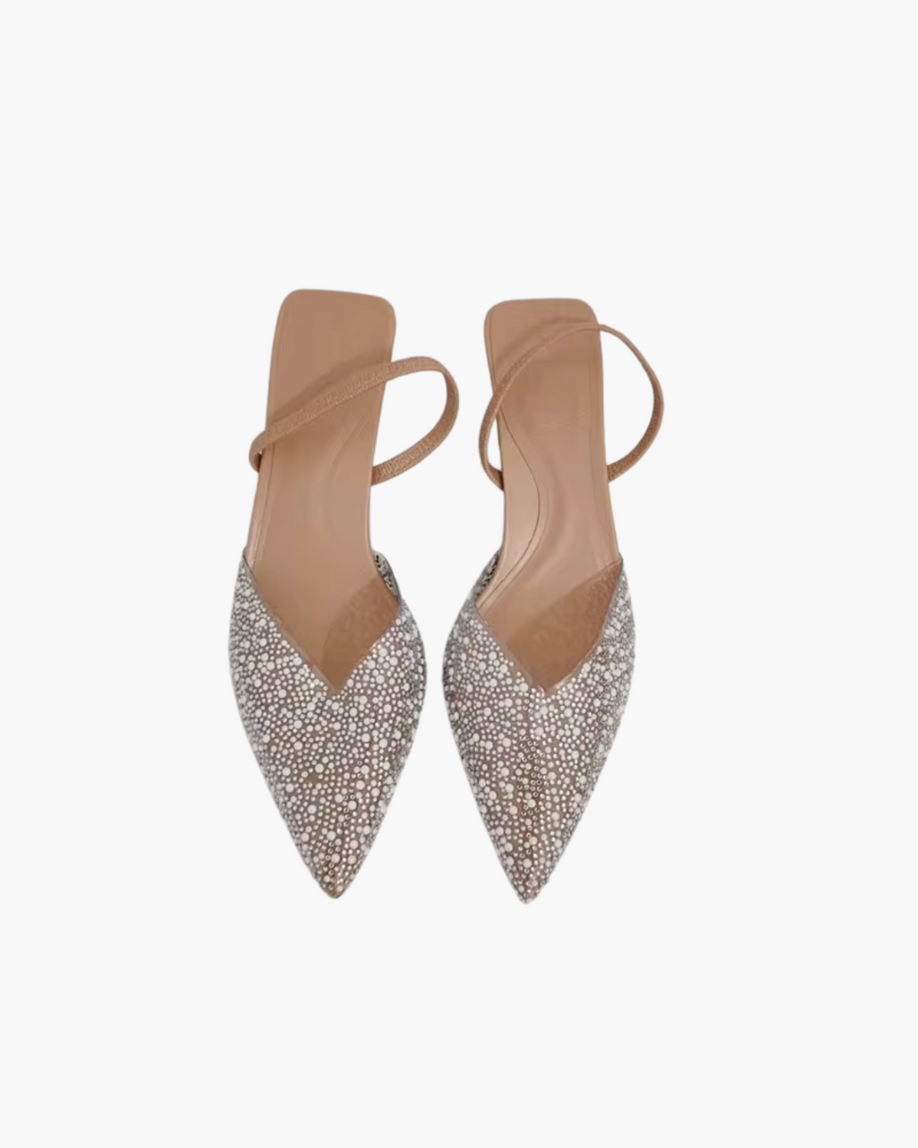 Puntige Hoge Hakken Sandalen met Parel Slingback voor Dames