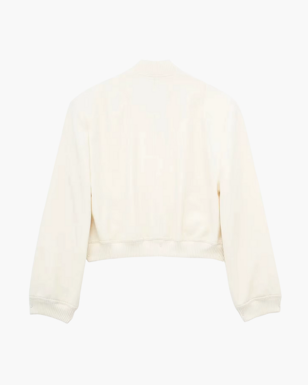 Elegante Witte Bomberjack met Lange Mouwen voor Dames