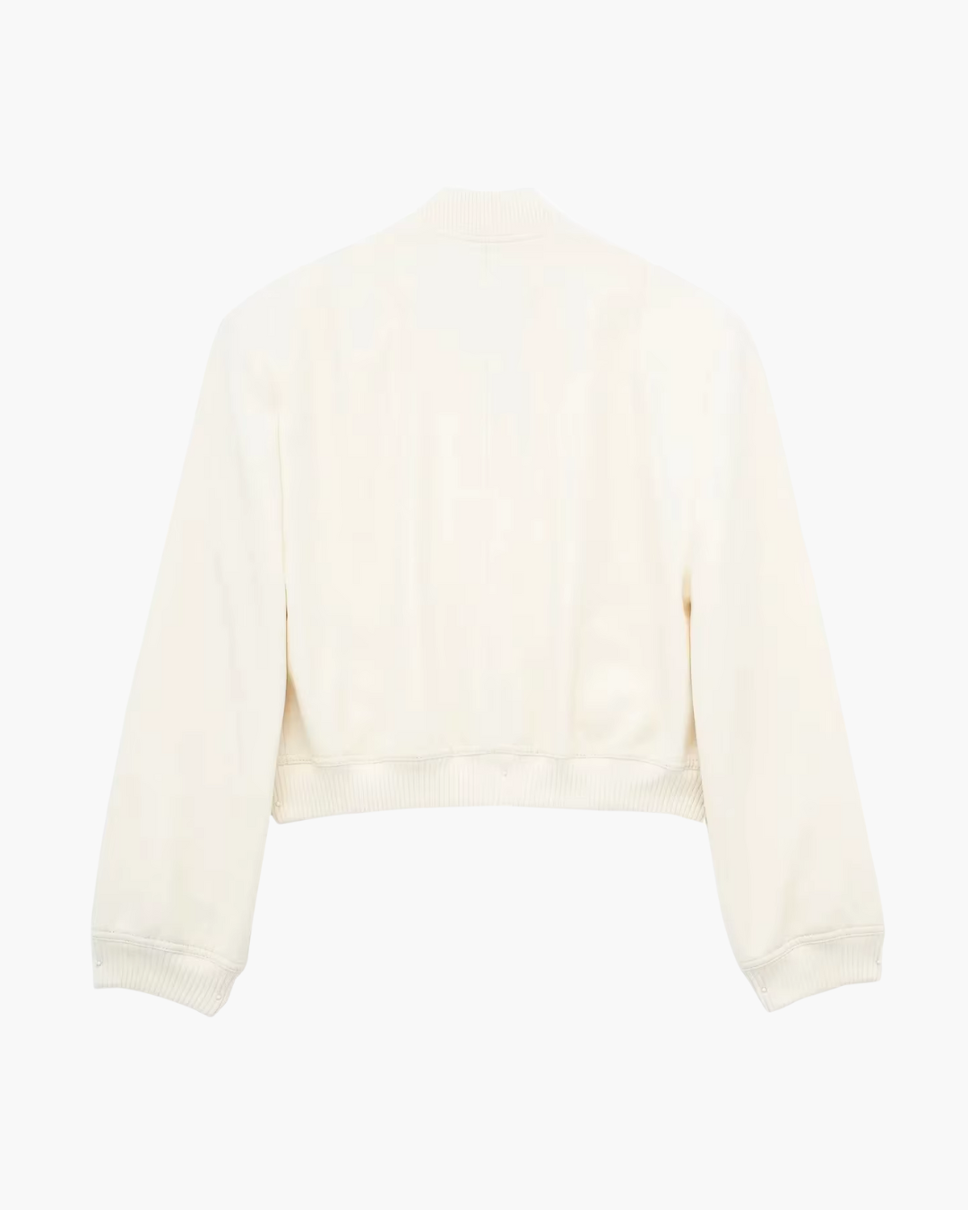 Elegante Witte Bomberjack met Lange Mouwen voor Dames