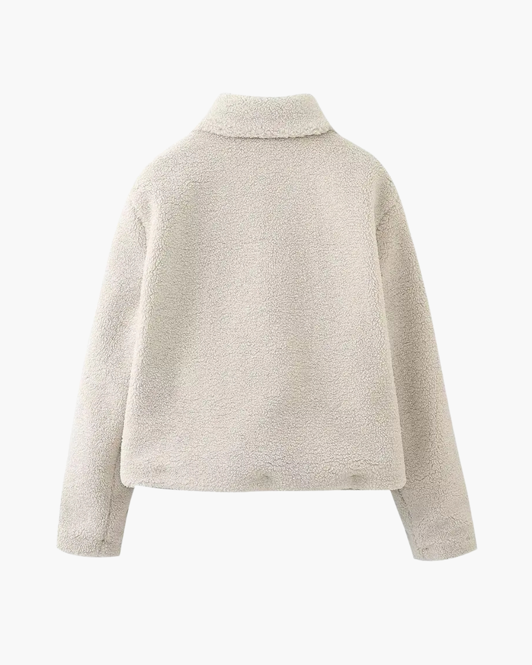 Casual Effen Winterjas met Kraag, Knopen en Zakken voor Dames