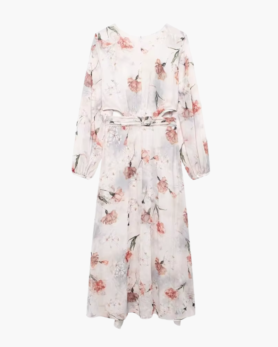 Zomerse Bloemenprint Midi Lange Jurk voor Dames