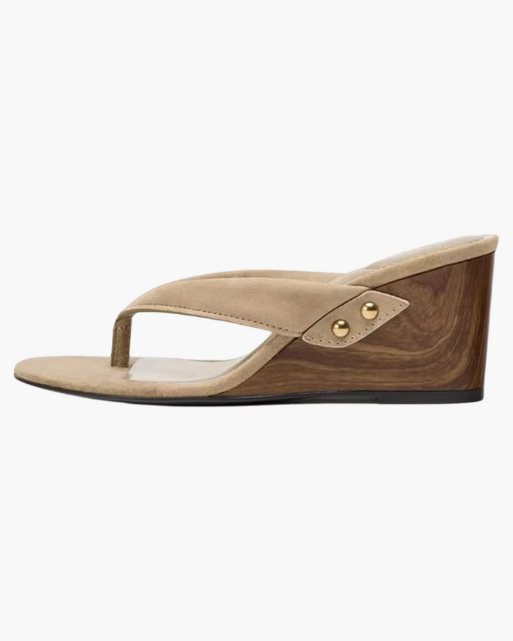 Clip Toe Sleehak Slippers voor Dames