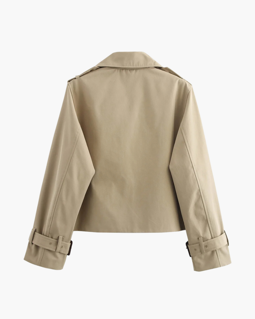 Vintage Double Breasted Korte Herfstjas voor Dames