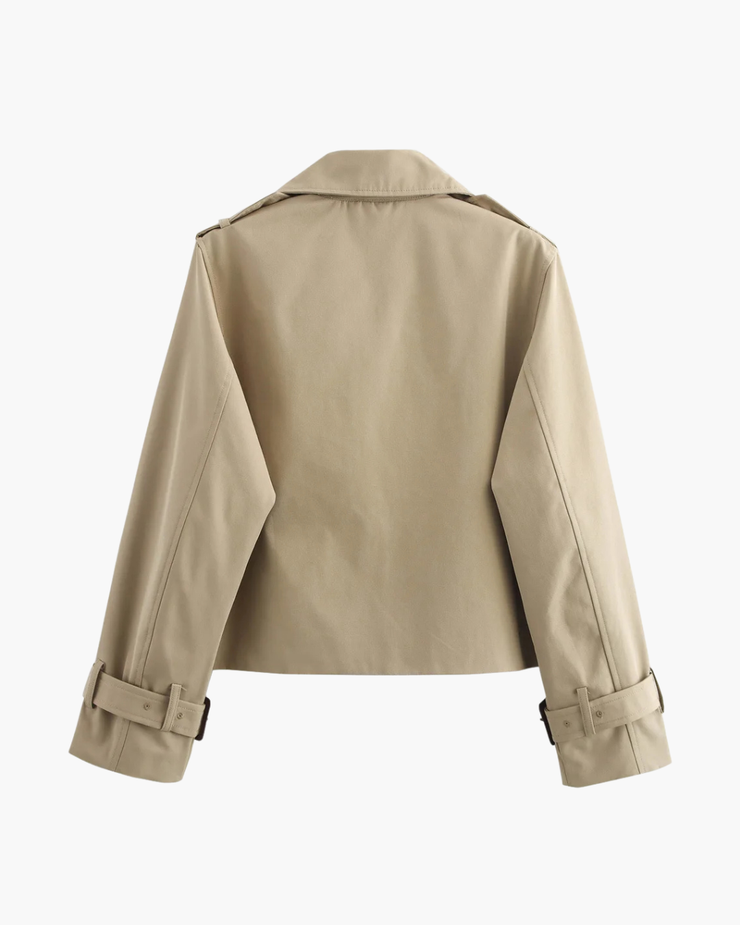 Vintage Double Breasted Korte Herfstjas voor Dames