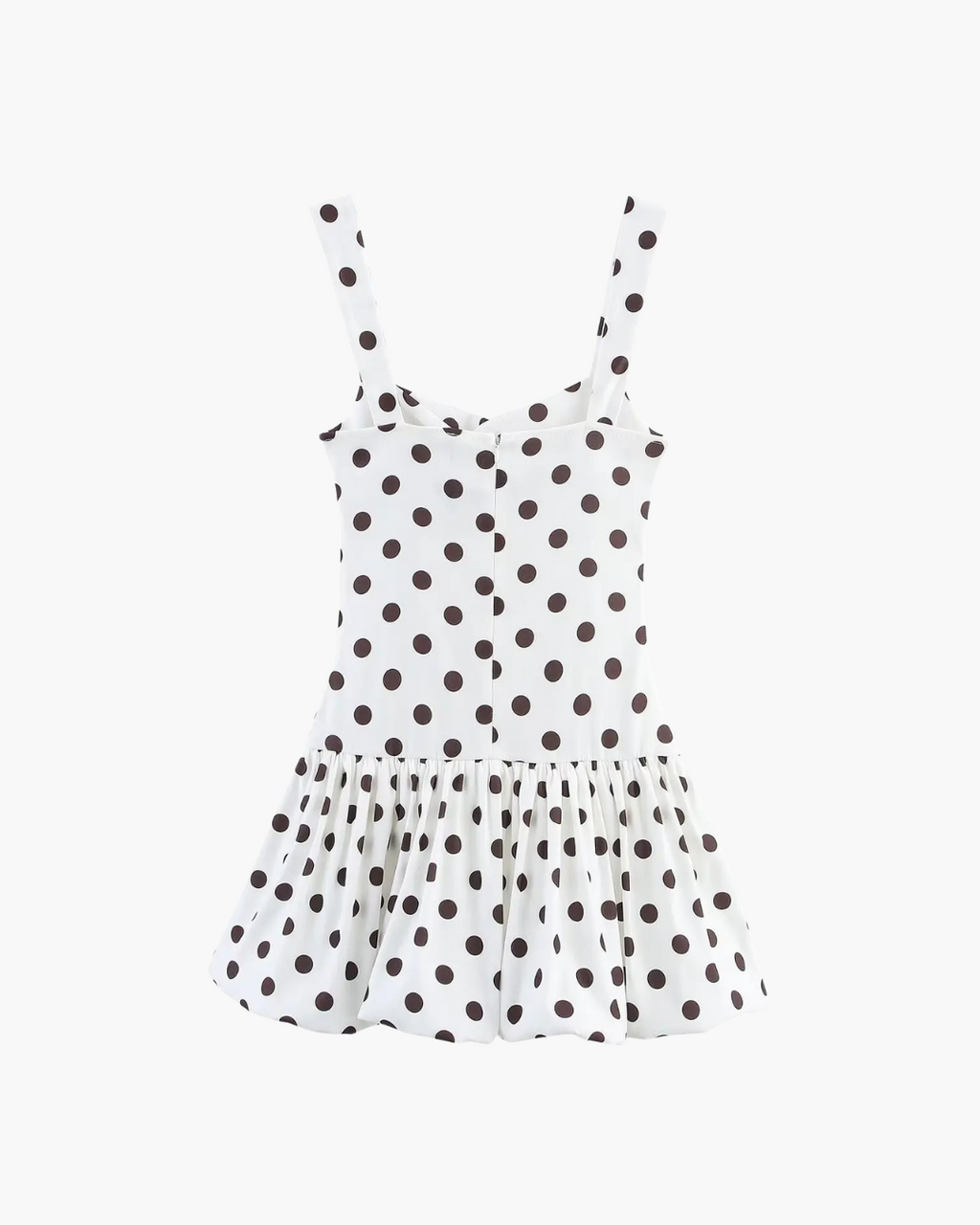 Mouwloos Backless Polkadot Mini Jurk voor Dames