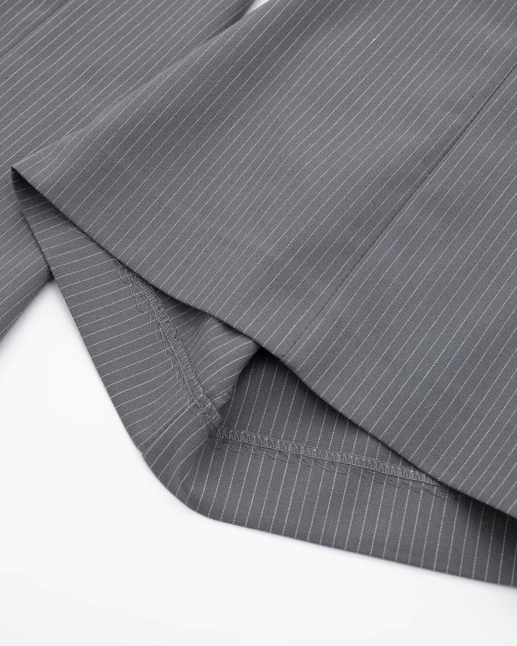 Gestreept Kort Vest met Wijde Broek Set voor Dames