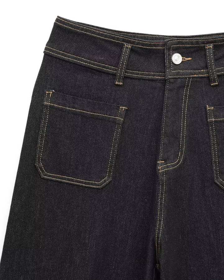 Hoge Taille Damesbroek met Wijde Pijpen voor Dames
