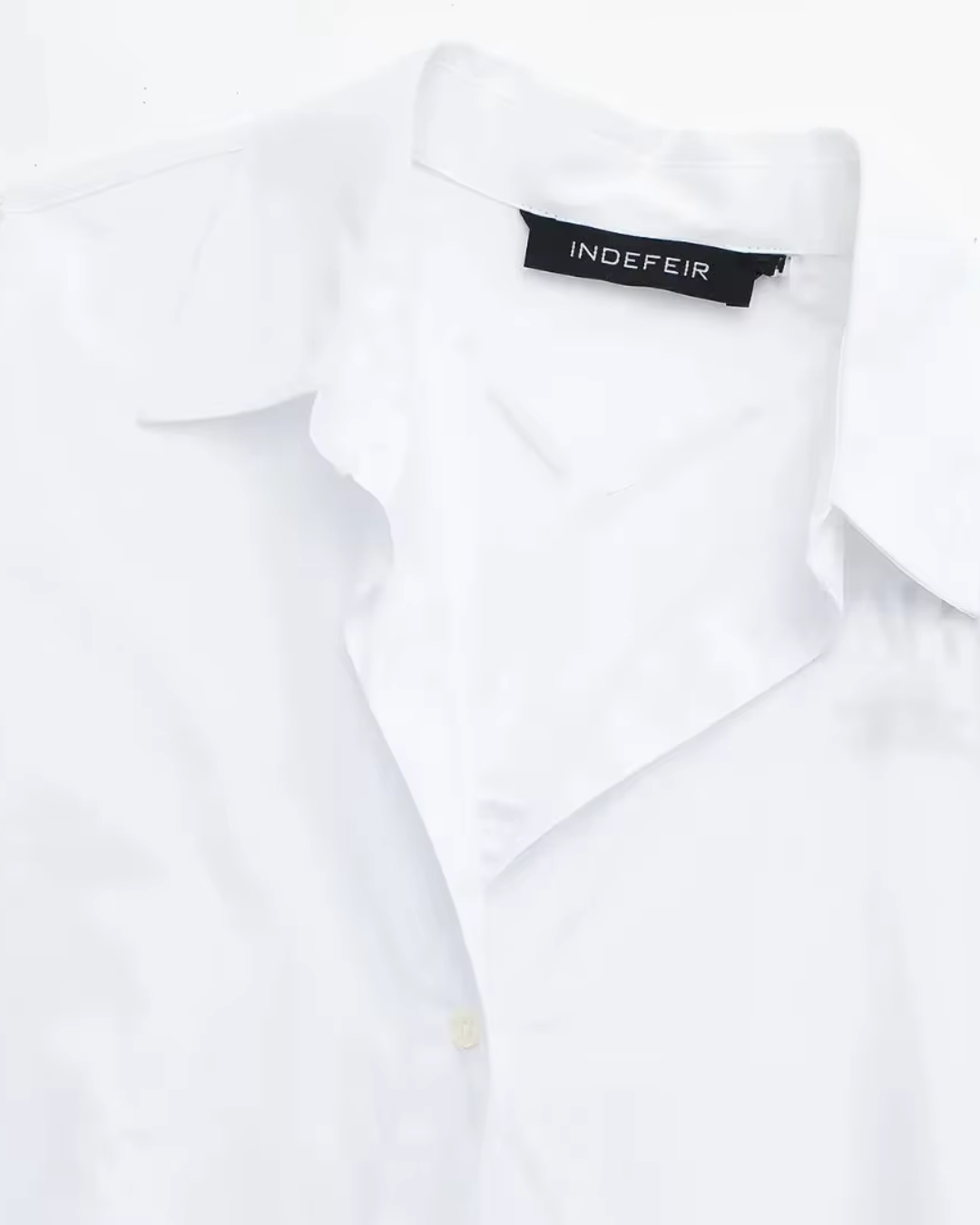 Witte Poplin Blouse voor Dames