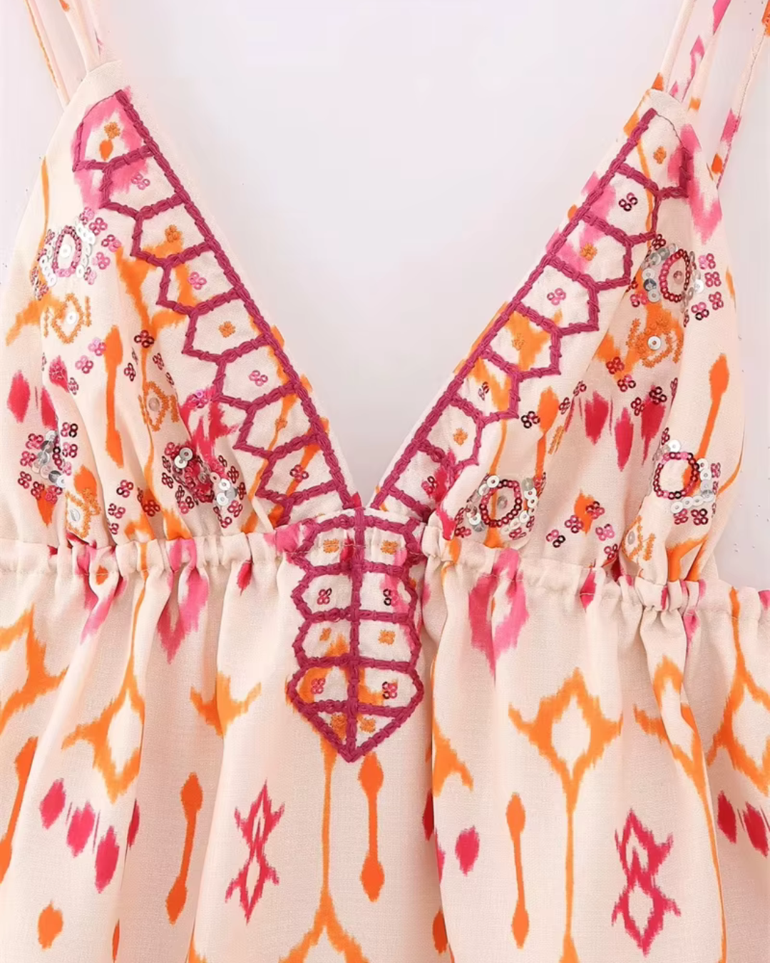 Elegante Pailletten Top met Spaghettibandjes voor Dames