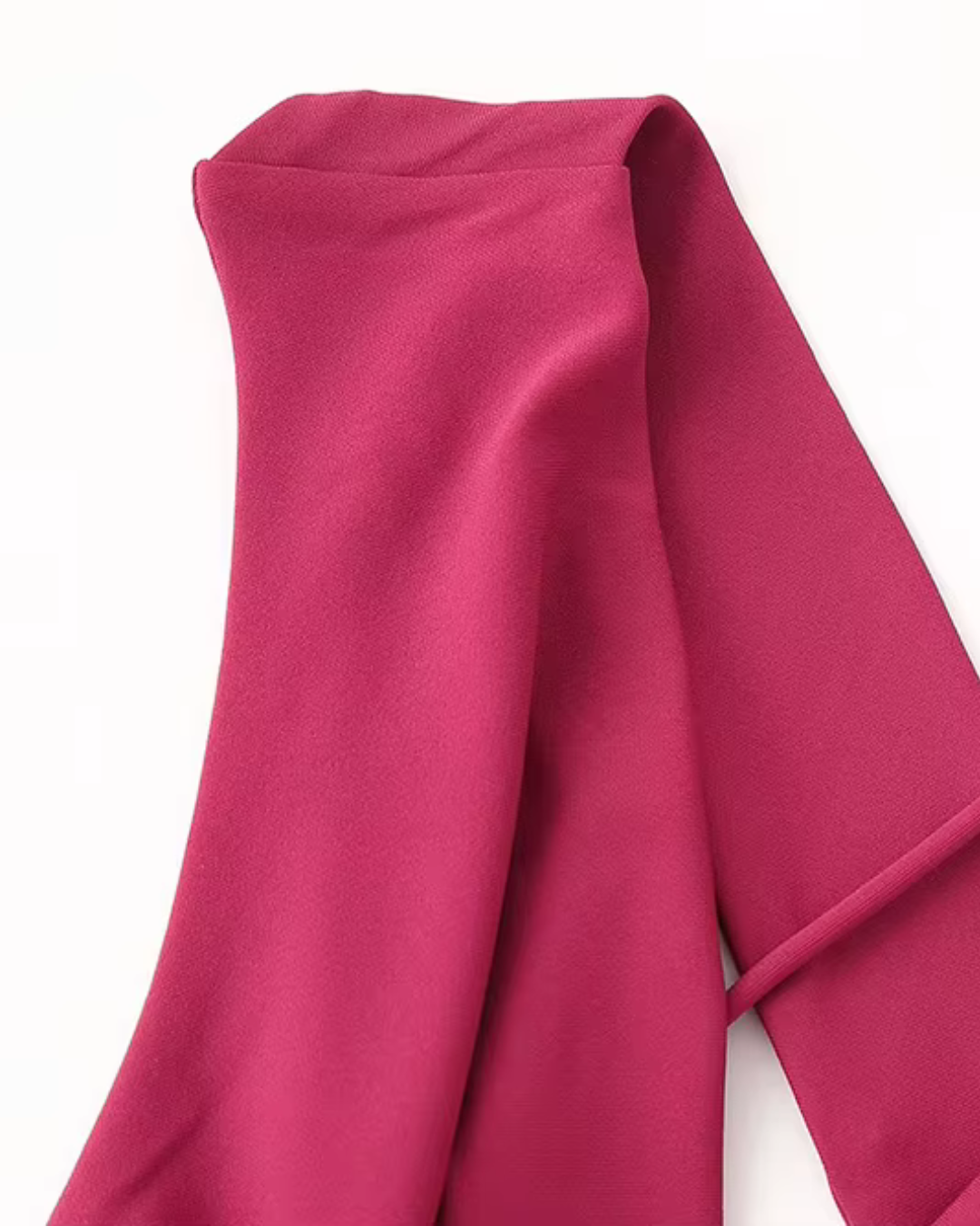 Lange Mouwloze Jurk Asymmetrisch en Rugloos voor Dames