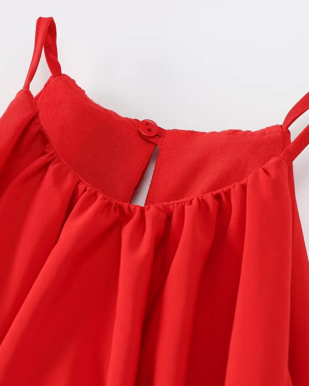 Chique Rood Halter Zomerjurkje voor Dames