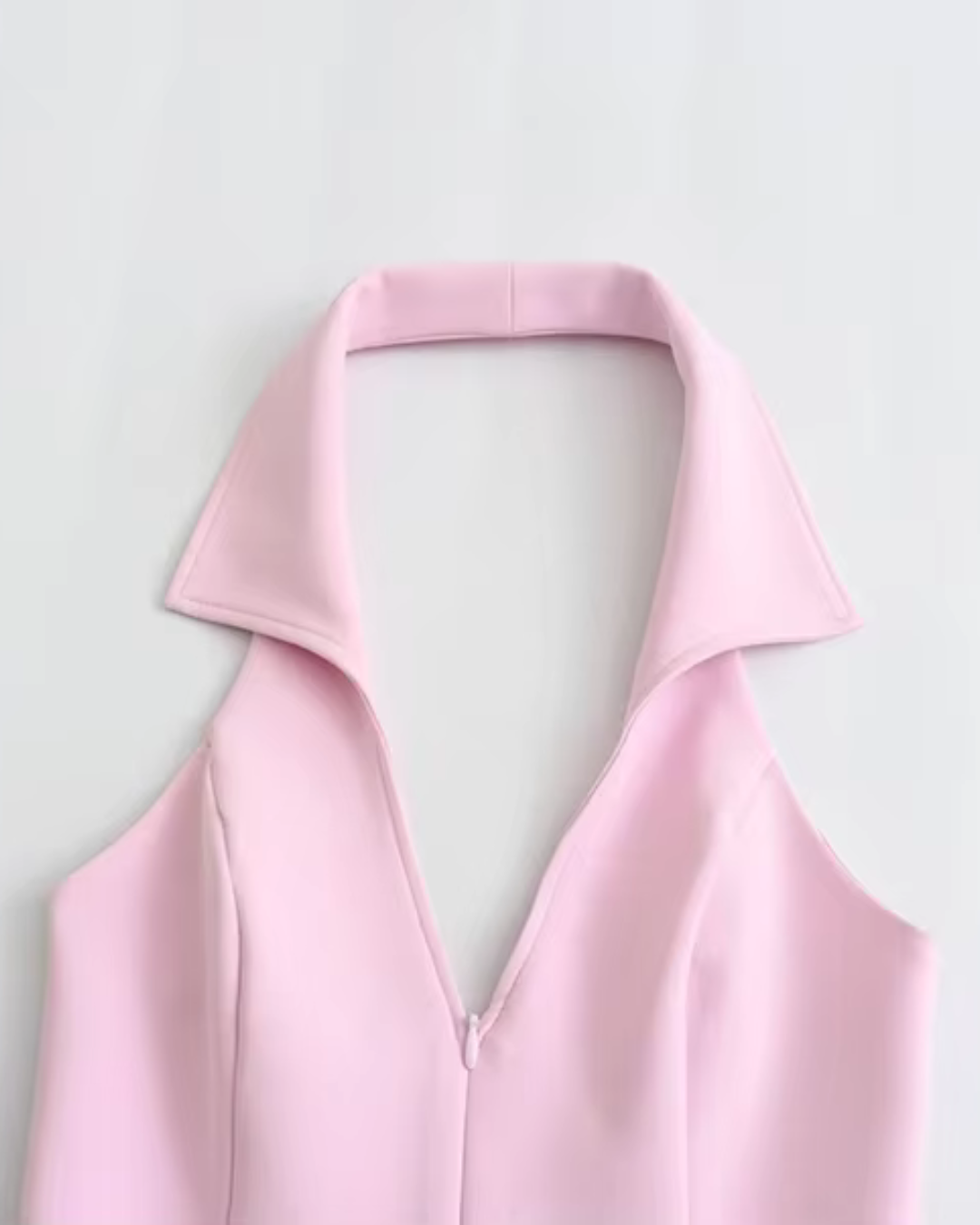 Halter Cropped Top met Slanke Pasvorm voor Dames