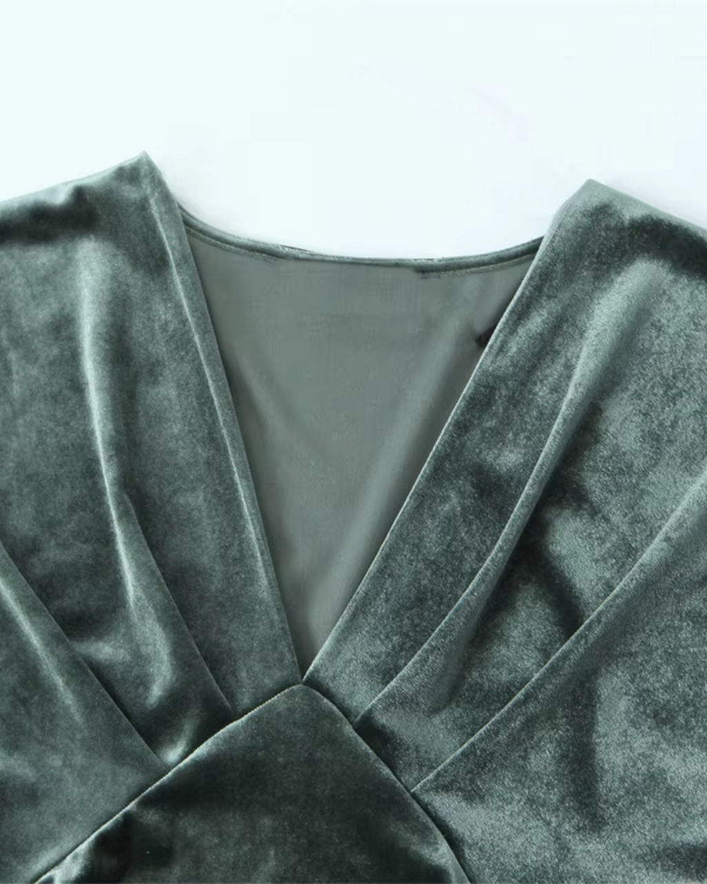 Minimalistische Fluwelen Slim Fit Jurk voor Dames