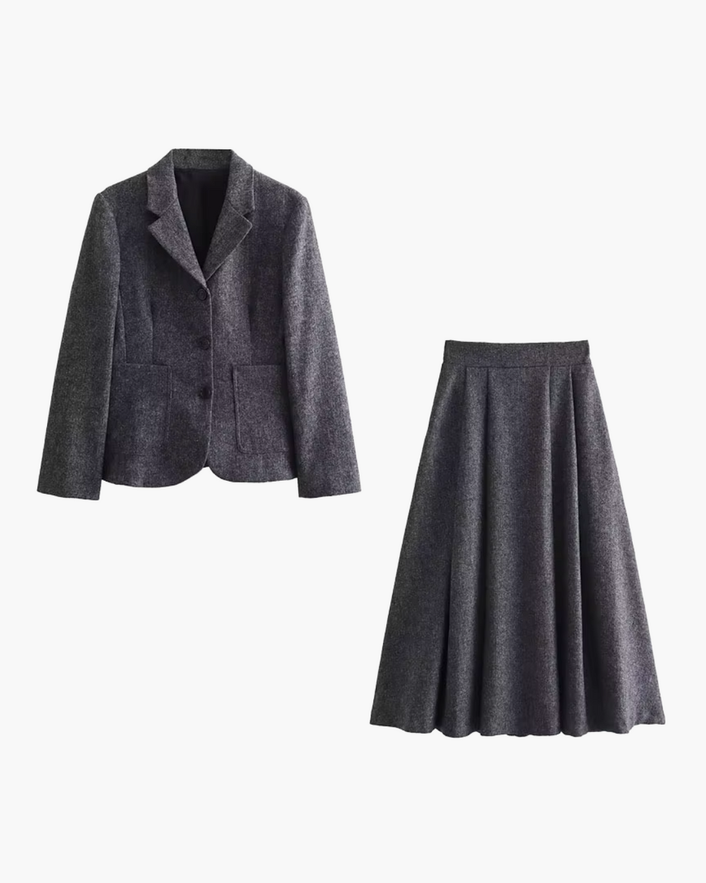 Elegante Stijlvolle Blazer en Rok Set voor Dames
