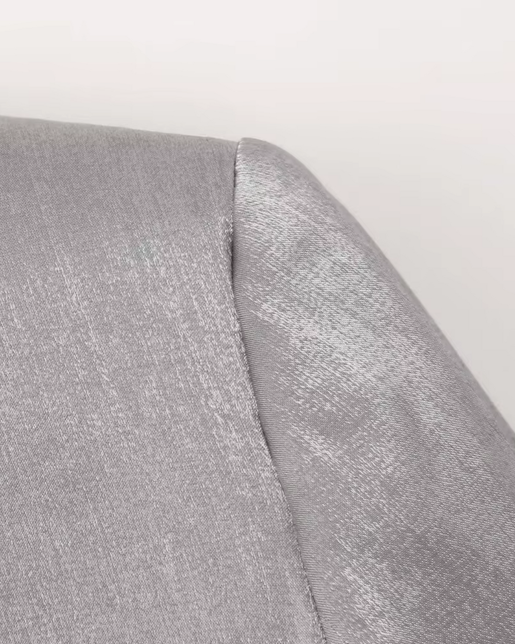 Satijnen Grijze Tweedelige Blazer en Broek Set voor Dames