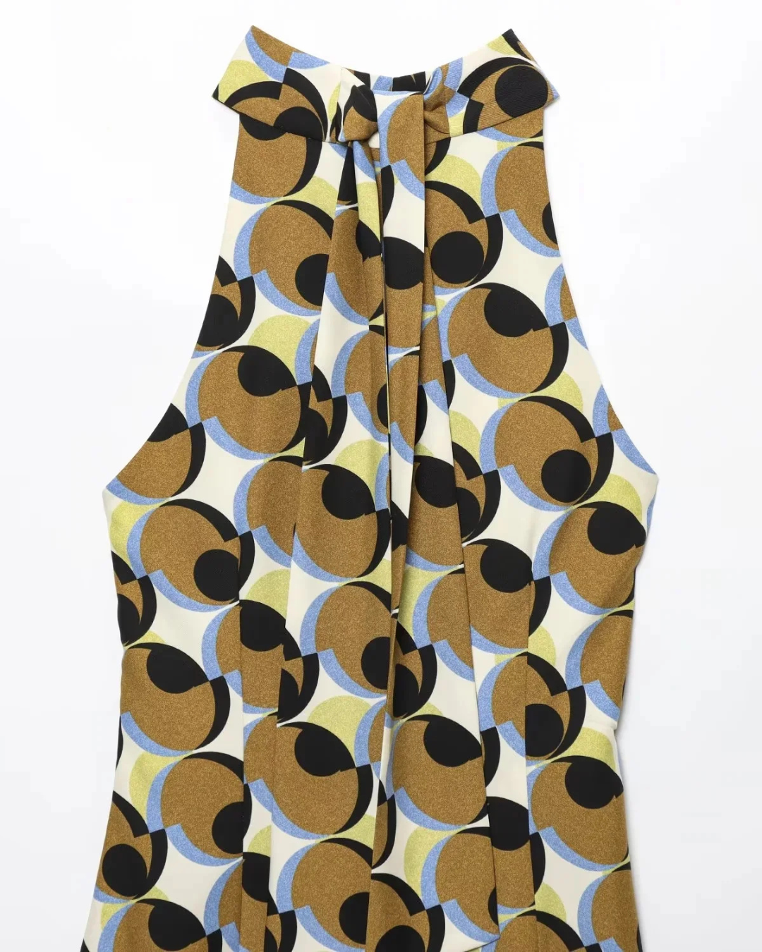 Zomerse Geometrische Halterjurk met Print voor Dames