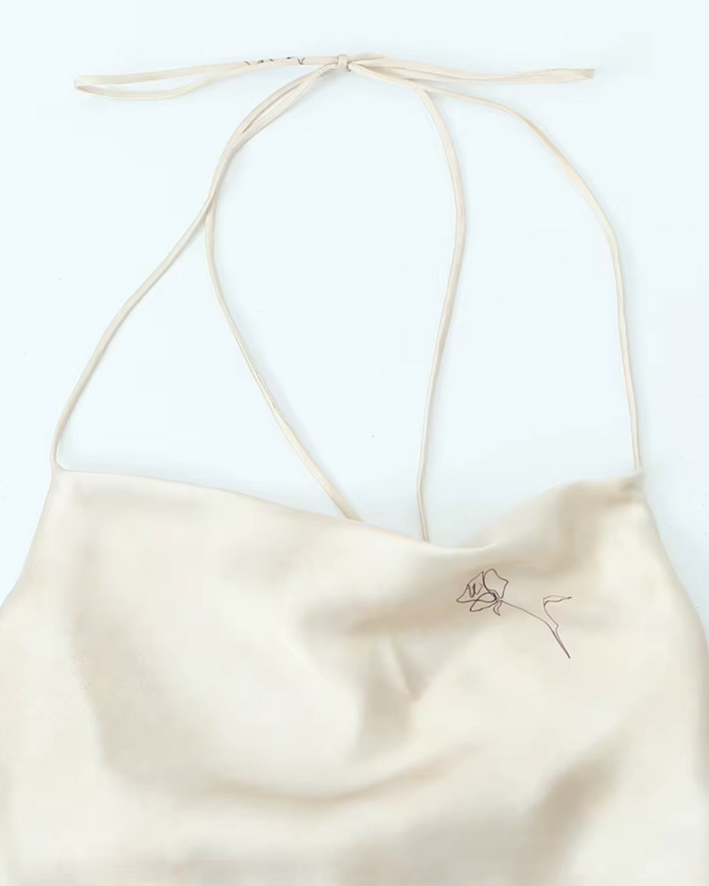 Elegante Satijnen Halterjurk met Open Rug voor Dames