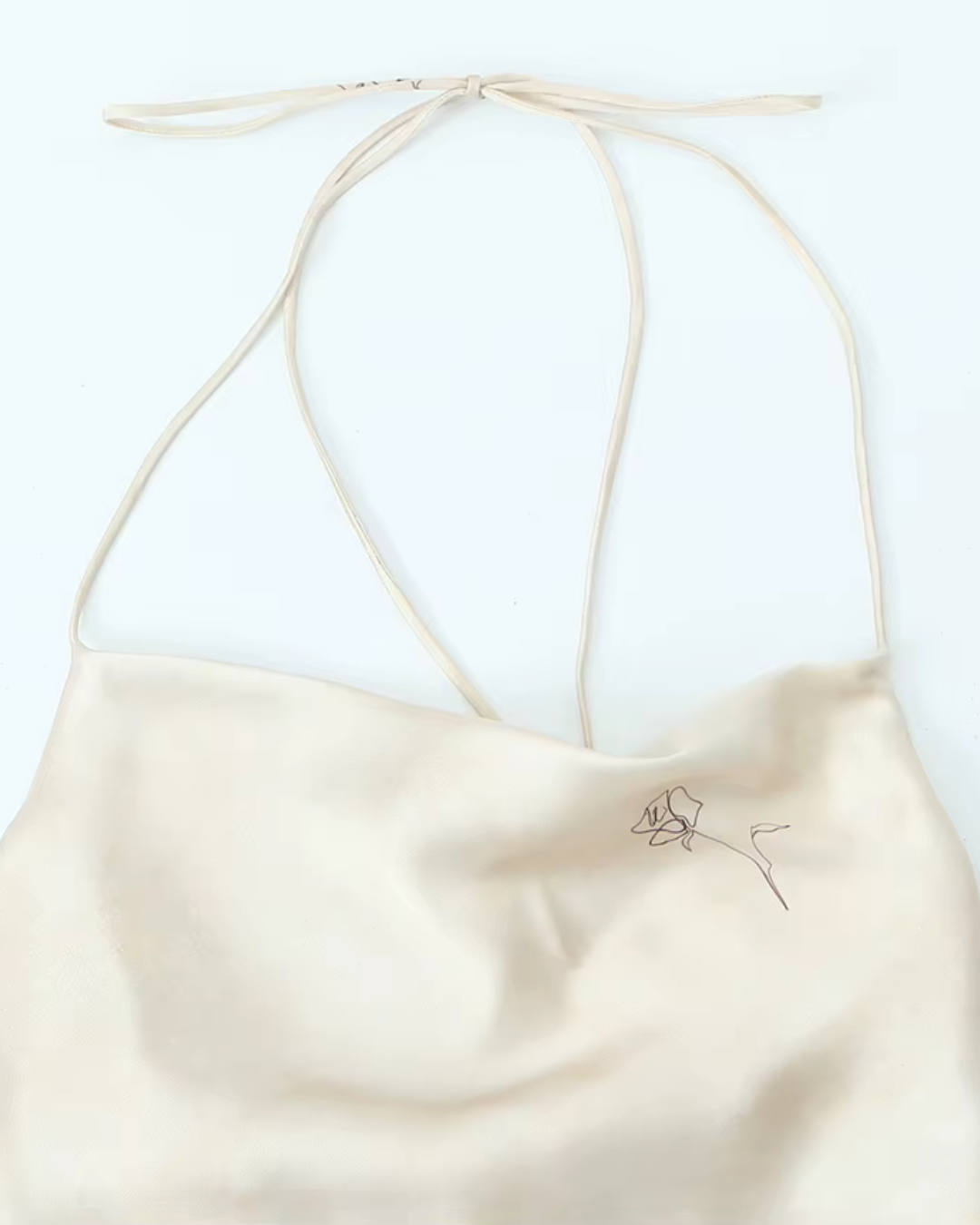 Elegante Satijnen Halterjurk met Open Rug voor Dames