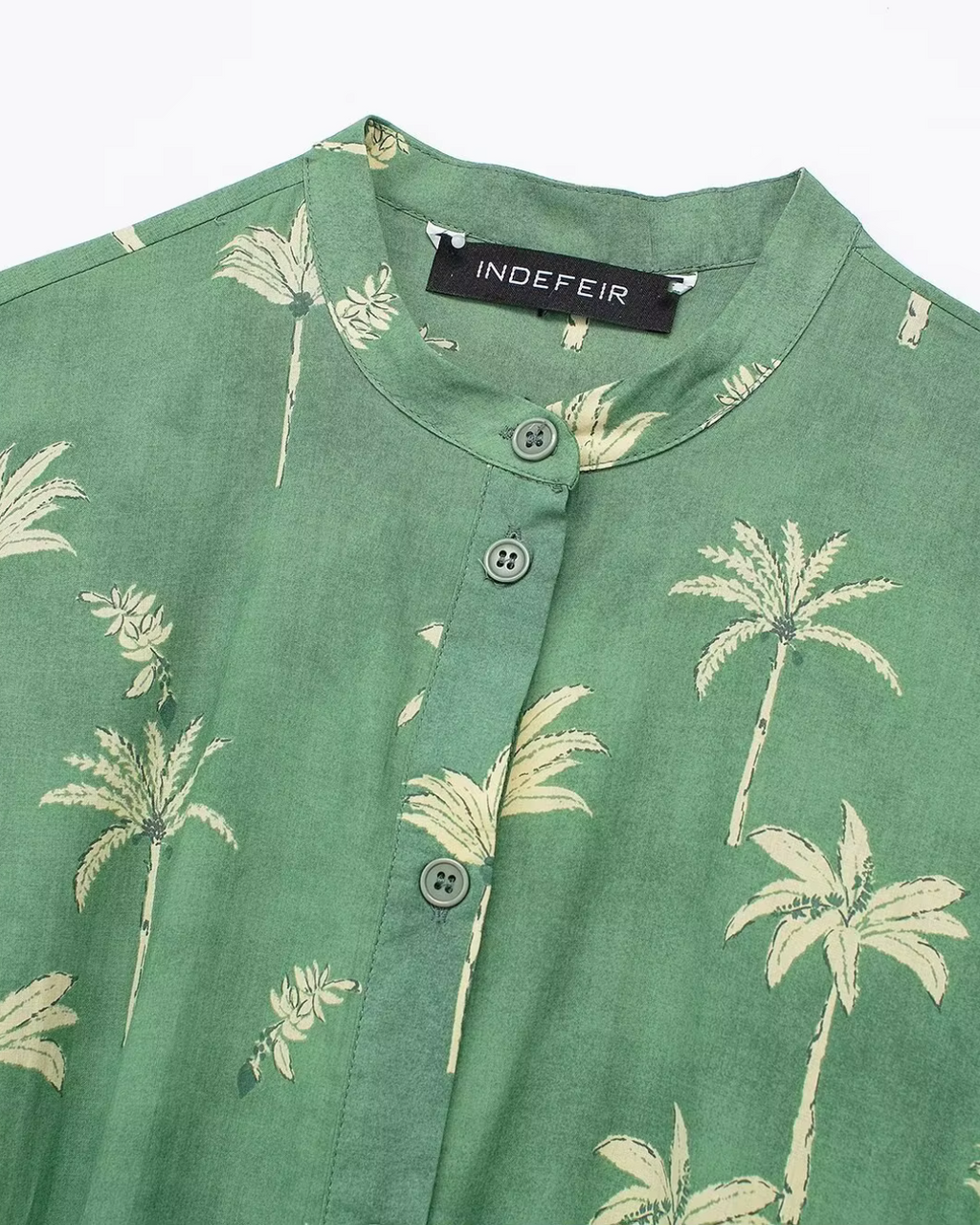 Vintage Chique Lentejurk met Print en Lange Mouwen voor Dames