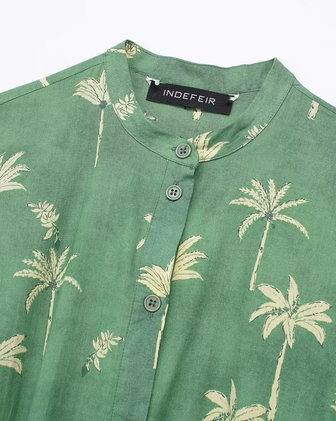 Vintage Chique Lentejurk met Print en Lange Mouwen voor Dames