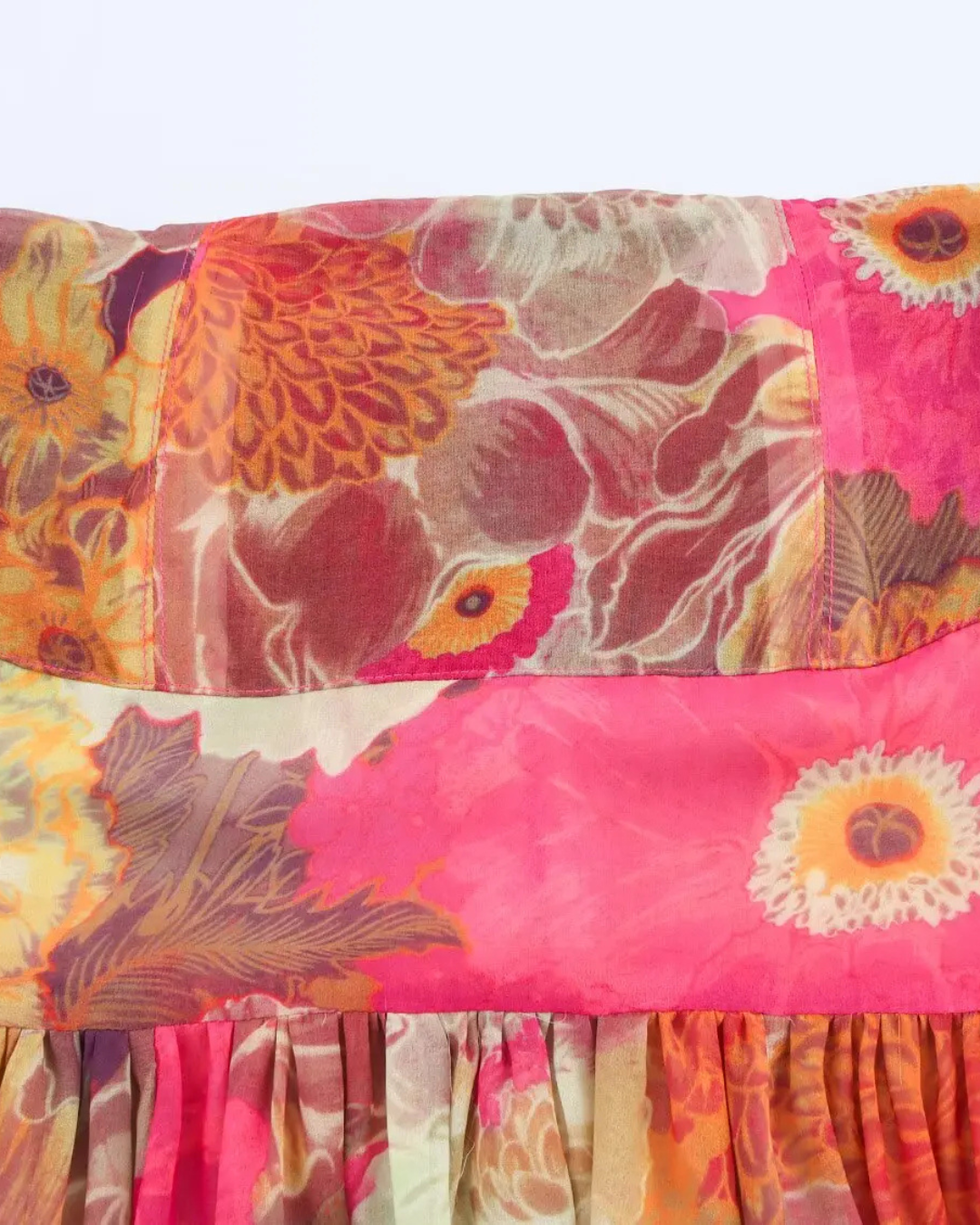 Elegante Strapless Lange Jurk met Bloemenprint voor Dames