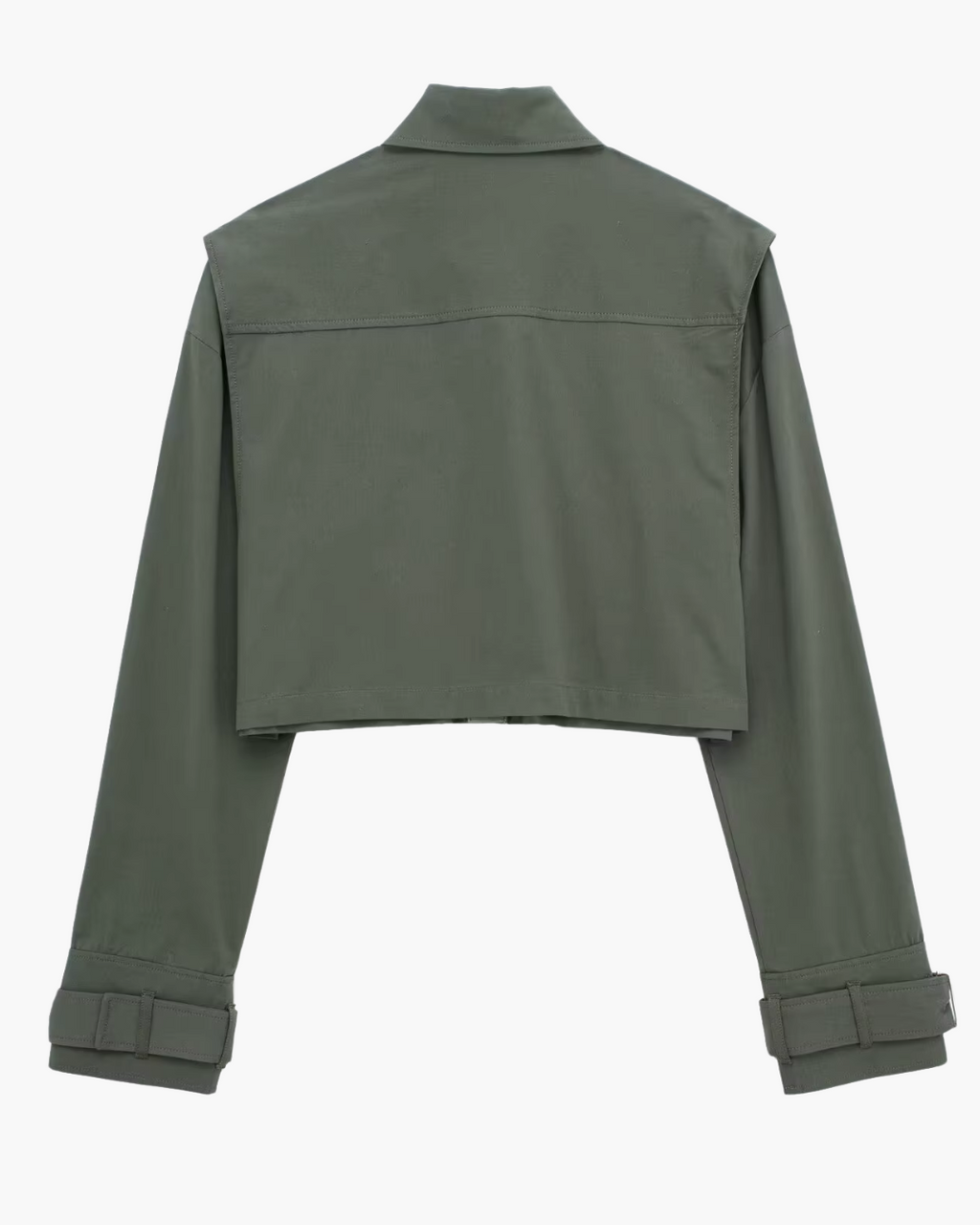 Tweedelige Cargo Set met Cropped Shirt en Broek voor Dames