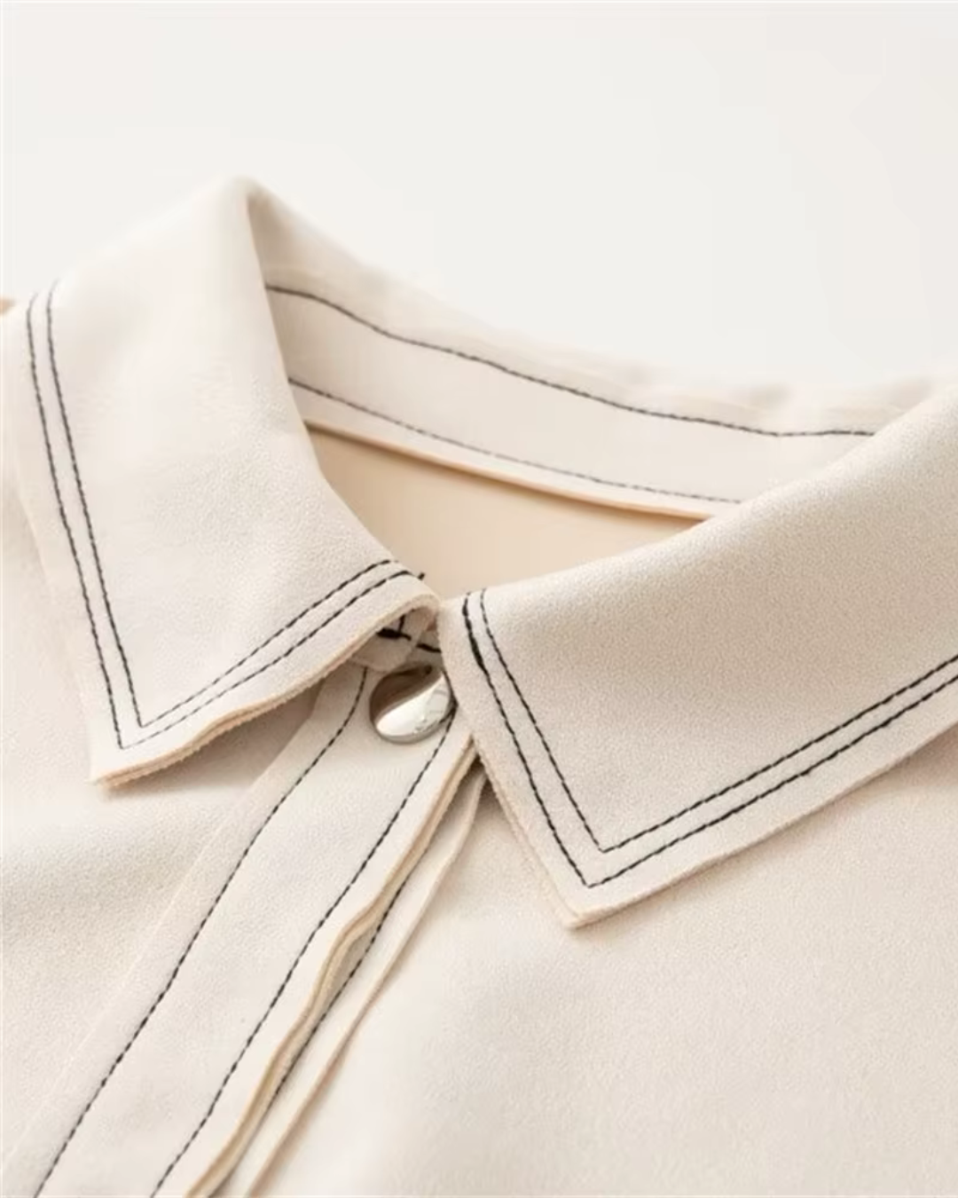 Stijlvolle Suède Look Jas met Kleurcontrast voor Dames