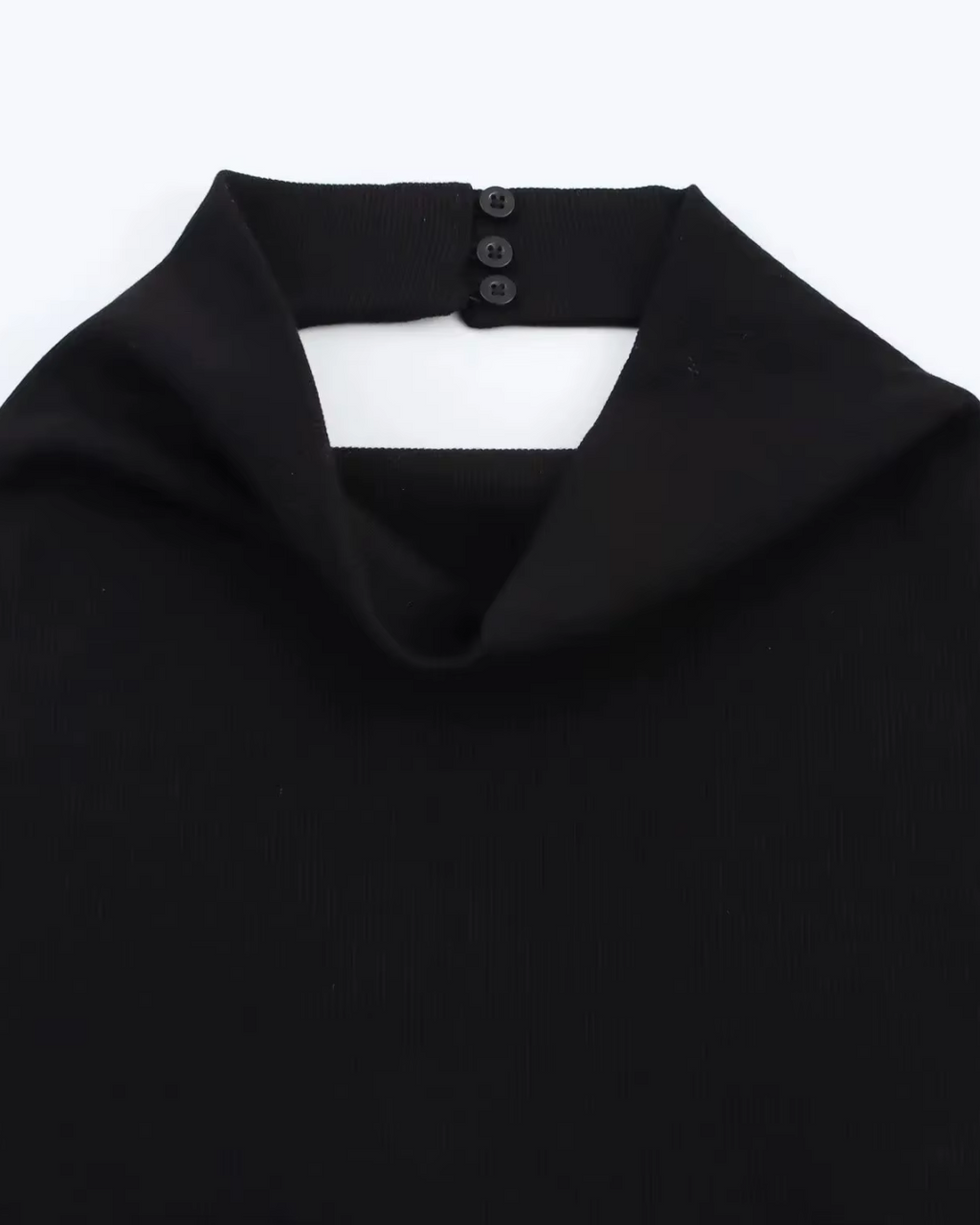 Gebreide Halter Midi-Jurk met Open Rug voor Dames