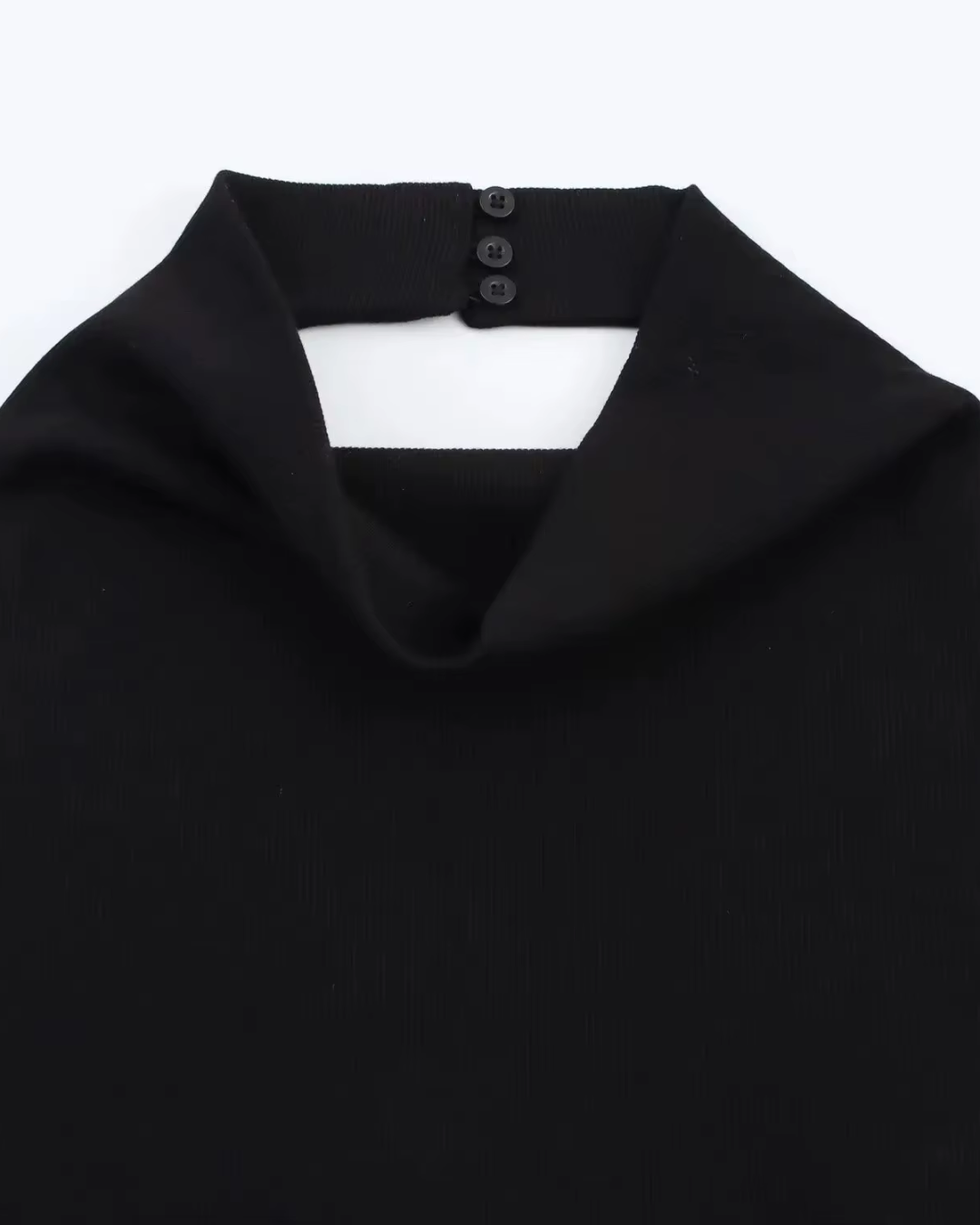 Gebreide Halter Midi-Jurk met Open Rug voor Dames