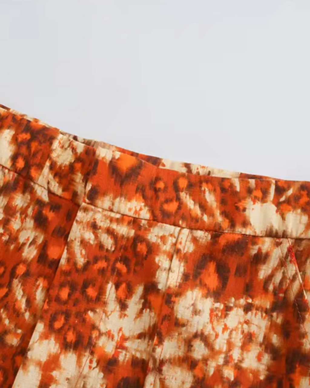 Vintage Bloemen Print Rechte Broek voor Dames