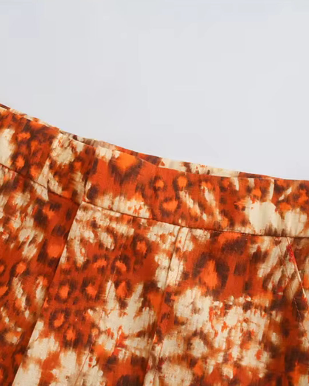 Vintage Bloemen Print Rechte Broek voor Dames