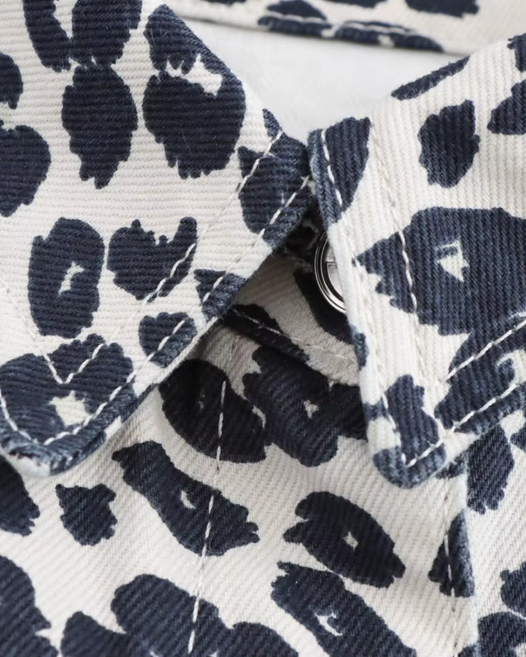 Casual Denim Pak met Dierenprint Jack en Broek voor Dames