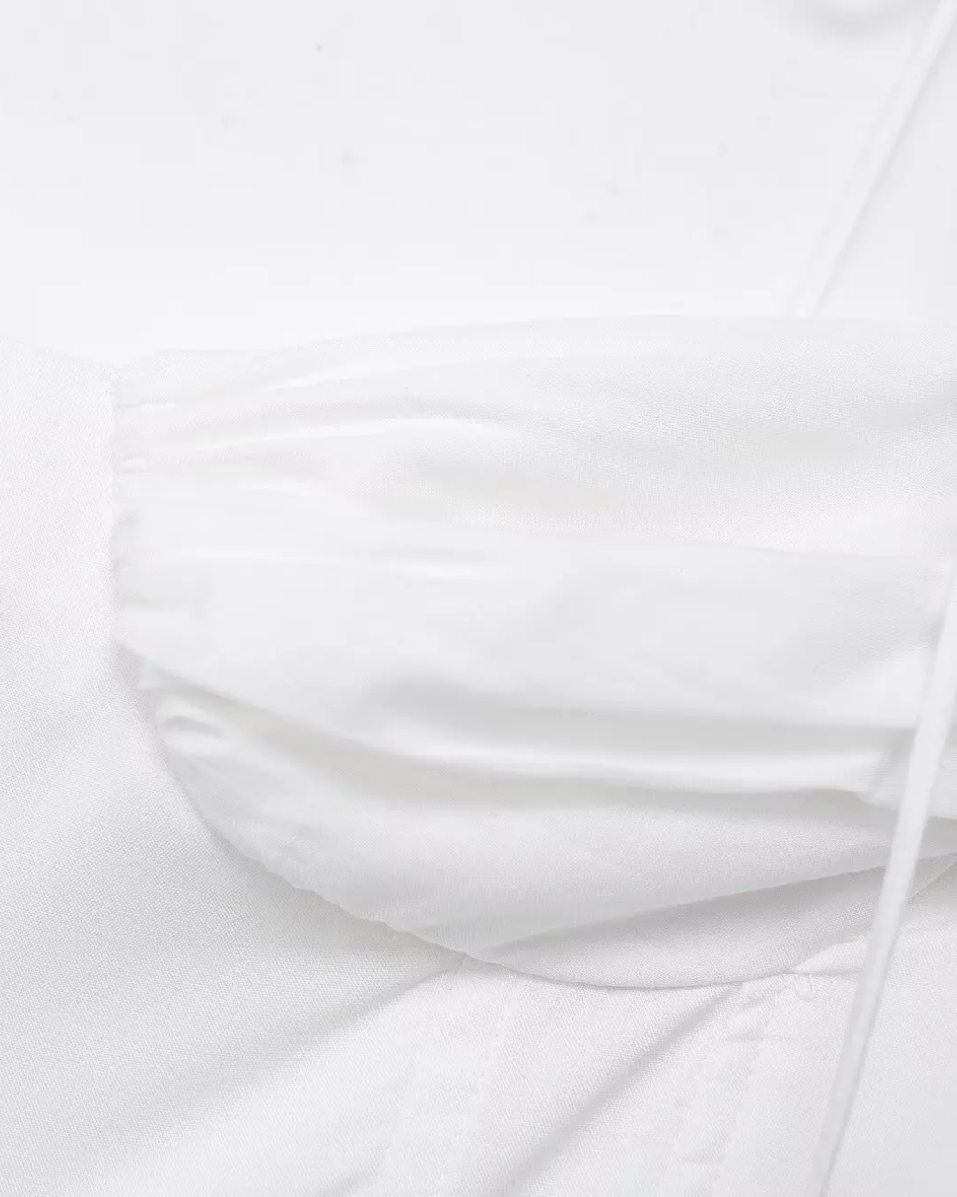 Witte Backless Strandjurk met Vetersluiting voor Dames