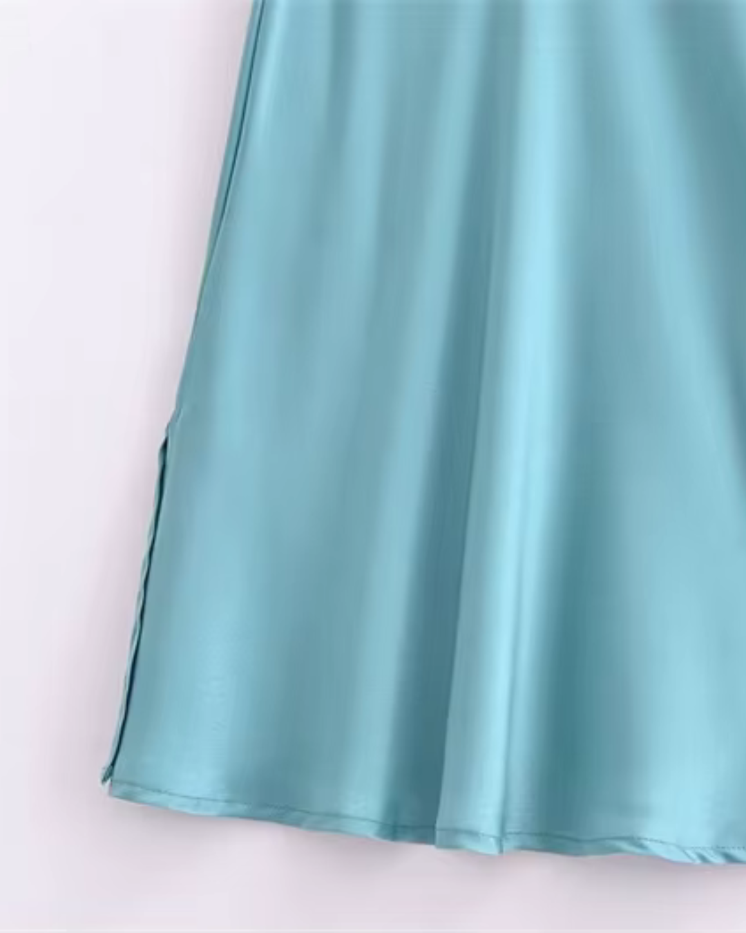 Satijnen Halter Mini-Jurk met Spaghettibandjes voor Dames