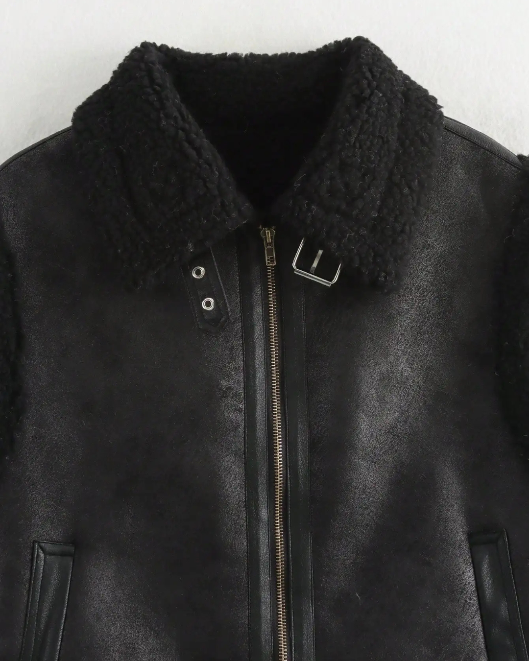 Warm Mouwloos Kunstleren Fleece Vest voor Dames