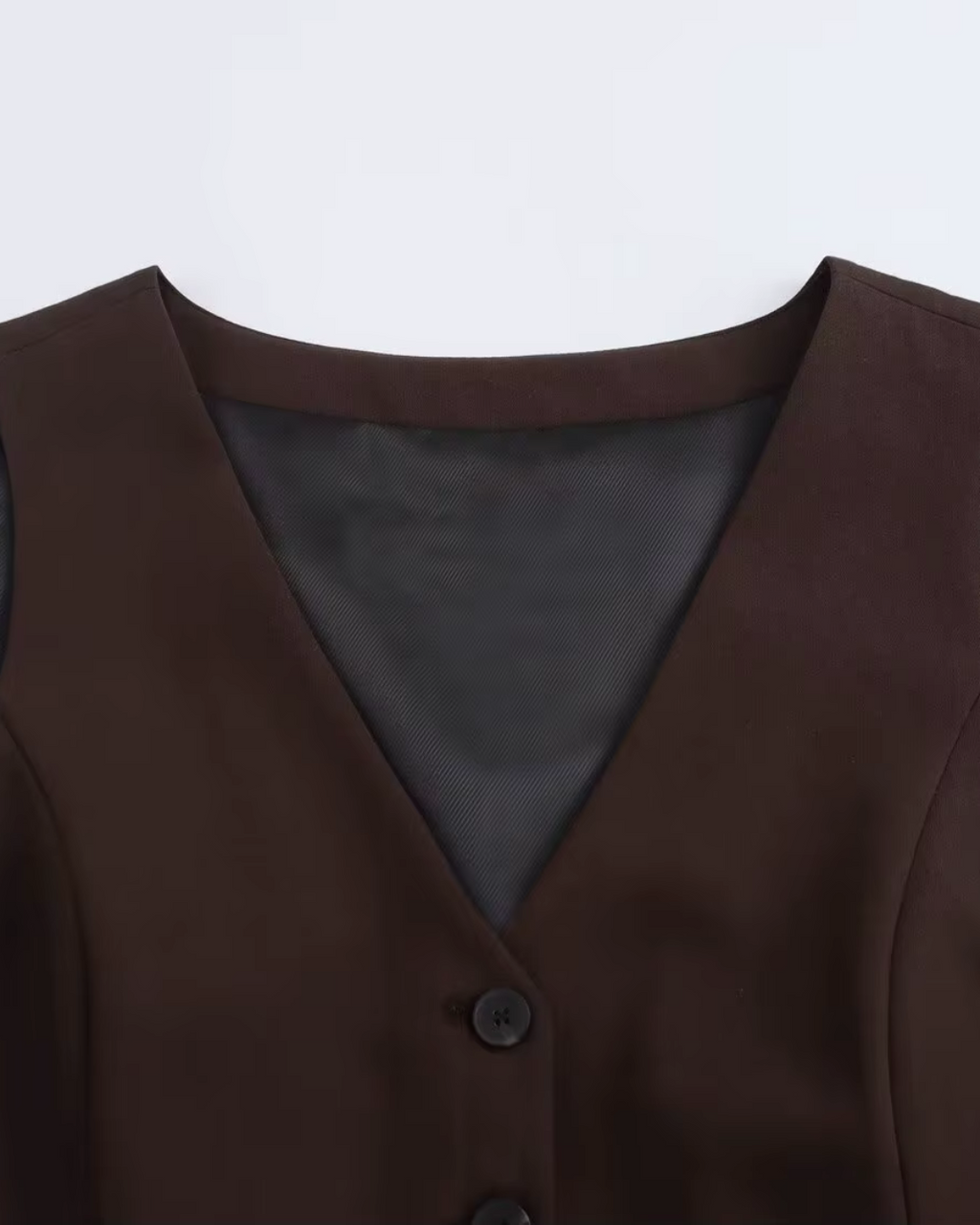 Vintage Mouwloos Cropped Gilet voor Dames