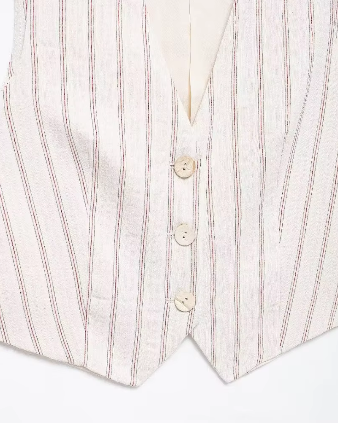 Gestreept Vest met Bermudashorts Set voor Dames