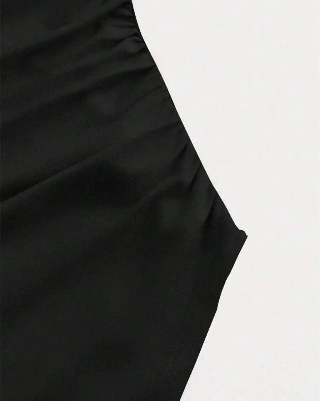 Slim Fit Flare T-shirt met Ronde Hals en Ruches voor Dames