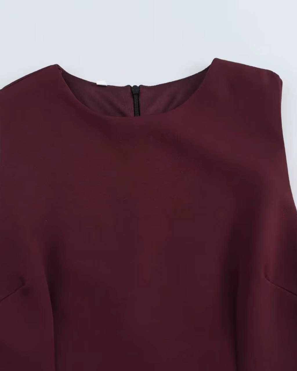 Korte Mouwloze Jurk met Tule Splicing en Ronde Hals voor Dames