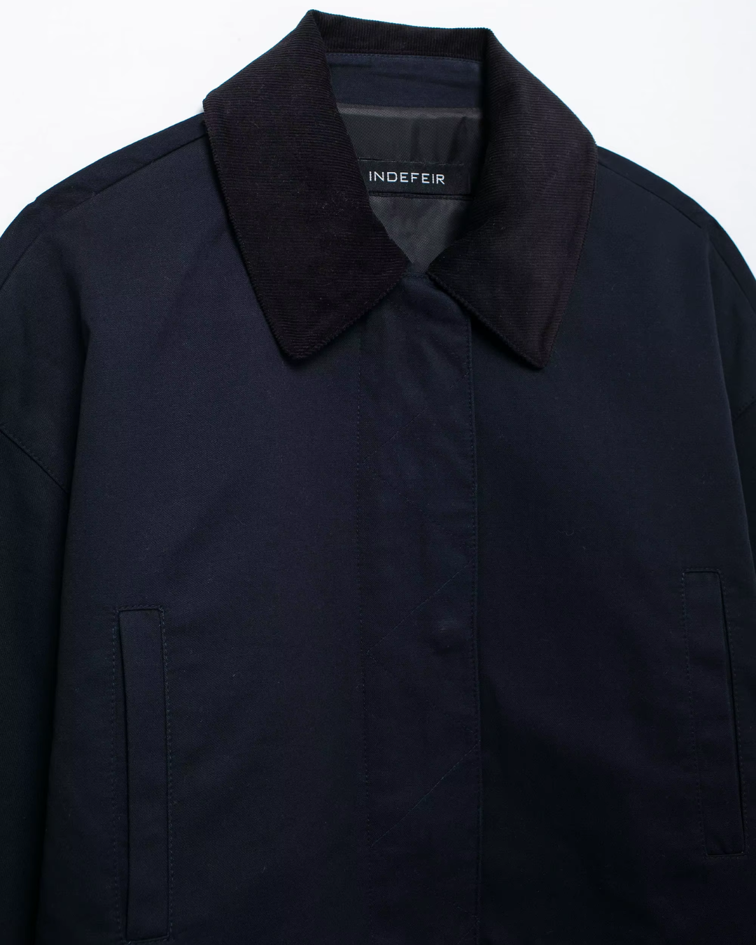 Vintage Fluwelen Jack met Rits en Revers Knopen voor Dames