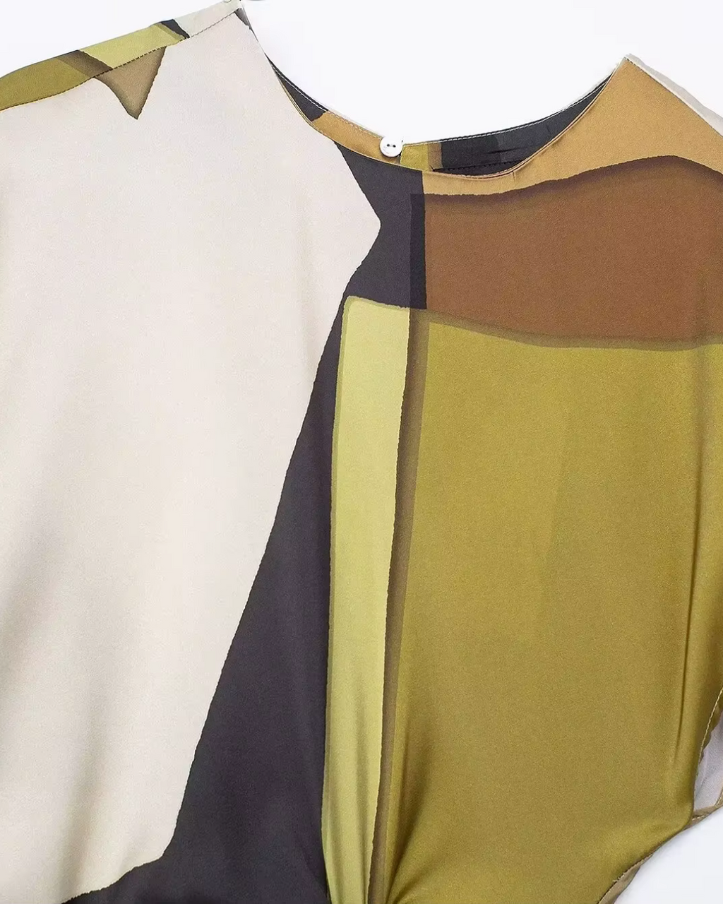 Vintage Geplooide Midi Jurk voor Dames