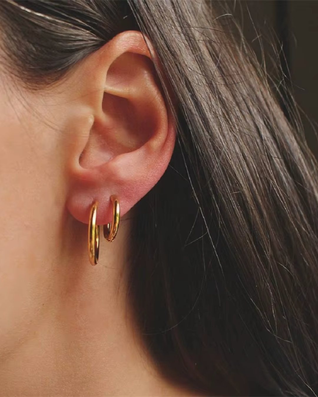 Minimalistische Ronde RVS Statement Oorbellen voor Dames