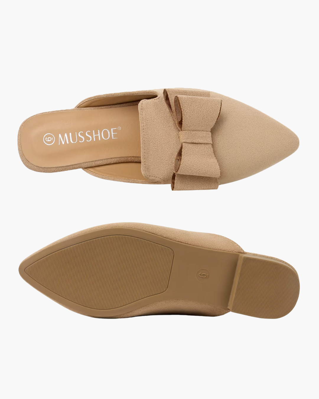 Comfortabele Beige Suède Instappers voor Dames