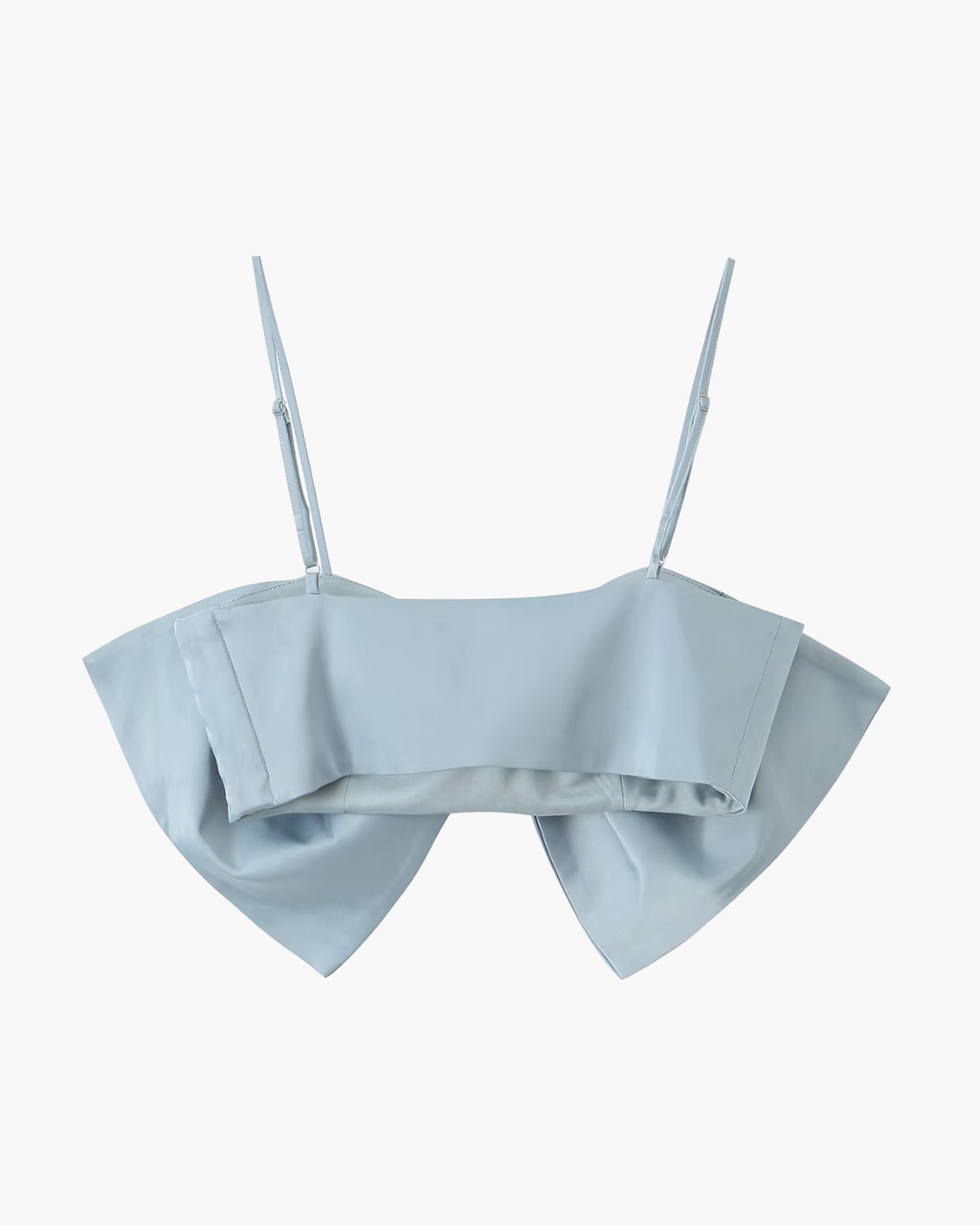 Elegante Tweedelige Set met Strik Top en Wijde Pijpen Broek