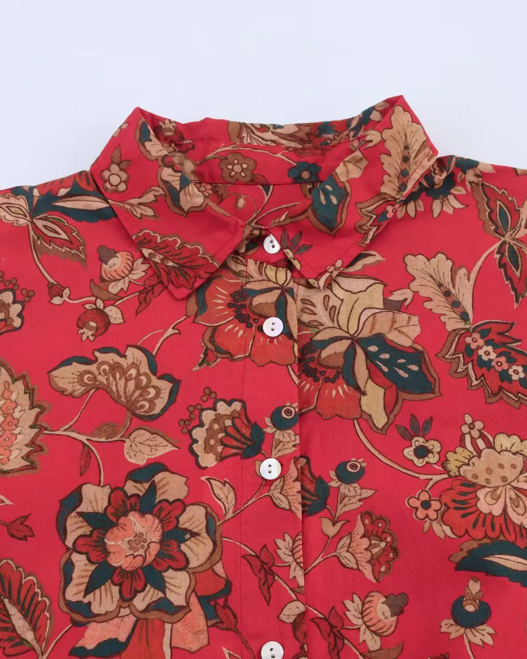 Elegante Shirtjurk met Lange Mouwen en Reverskraag voor Dames