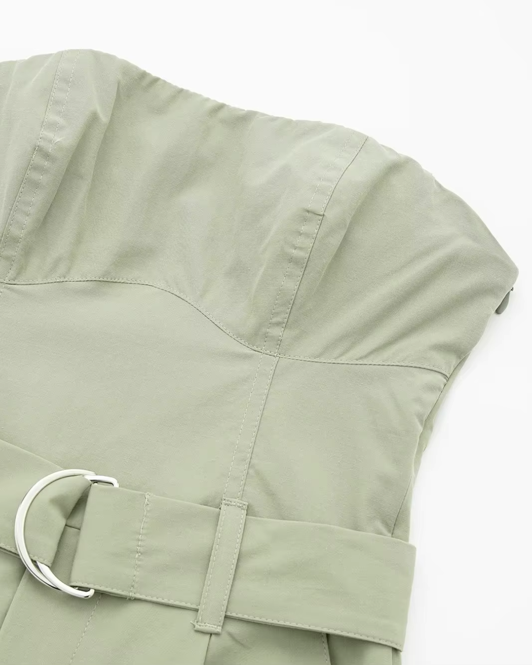 Mouwloze Cargo Jumpsuit met Riem en Zakken voor Dames