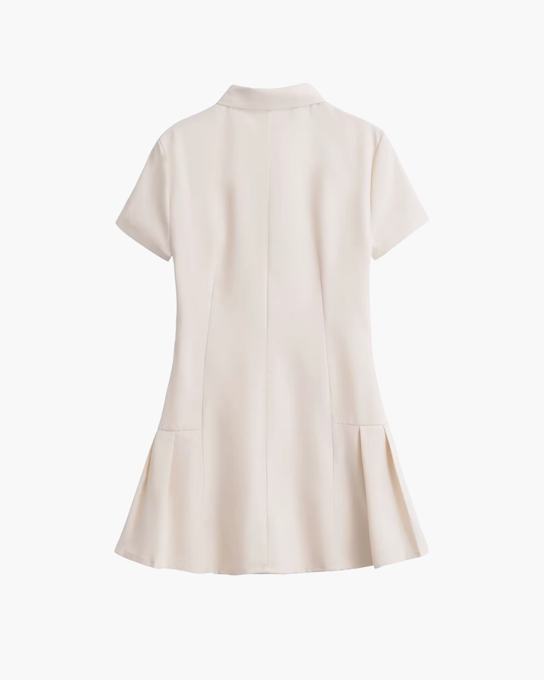 Zomerse Casual Jurk Korte Mouwen en Knopen voor Dames