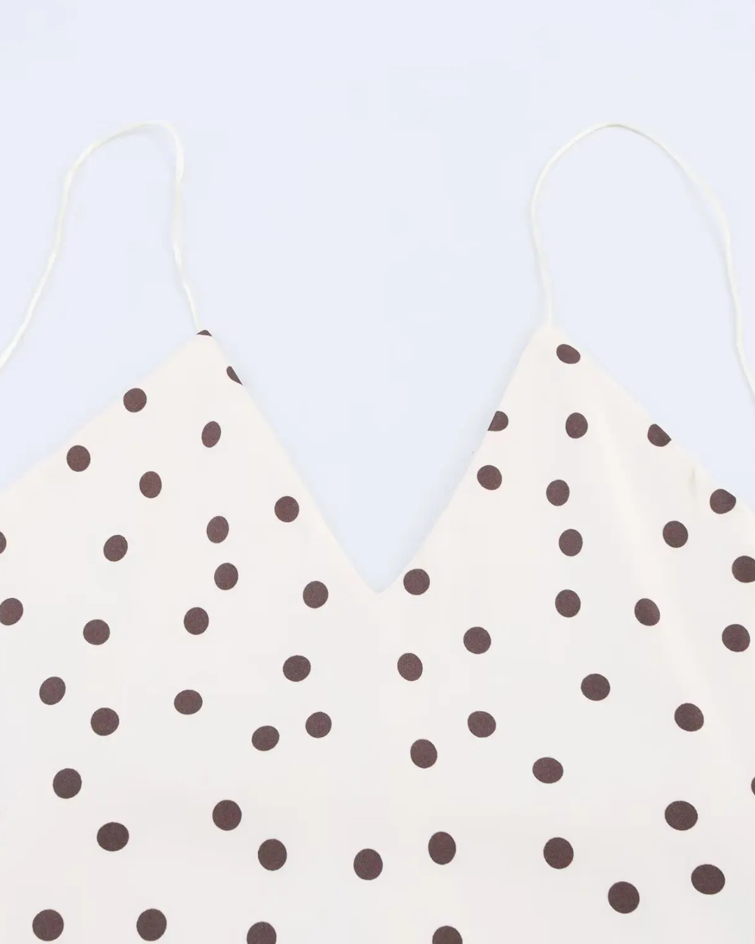 Satijnen Backless Polkadot Jurk met V-hals voor Dames