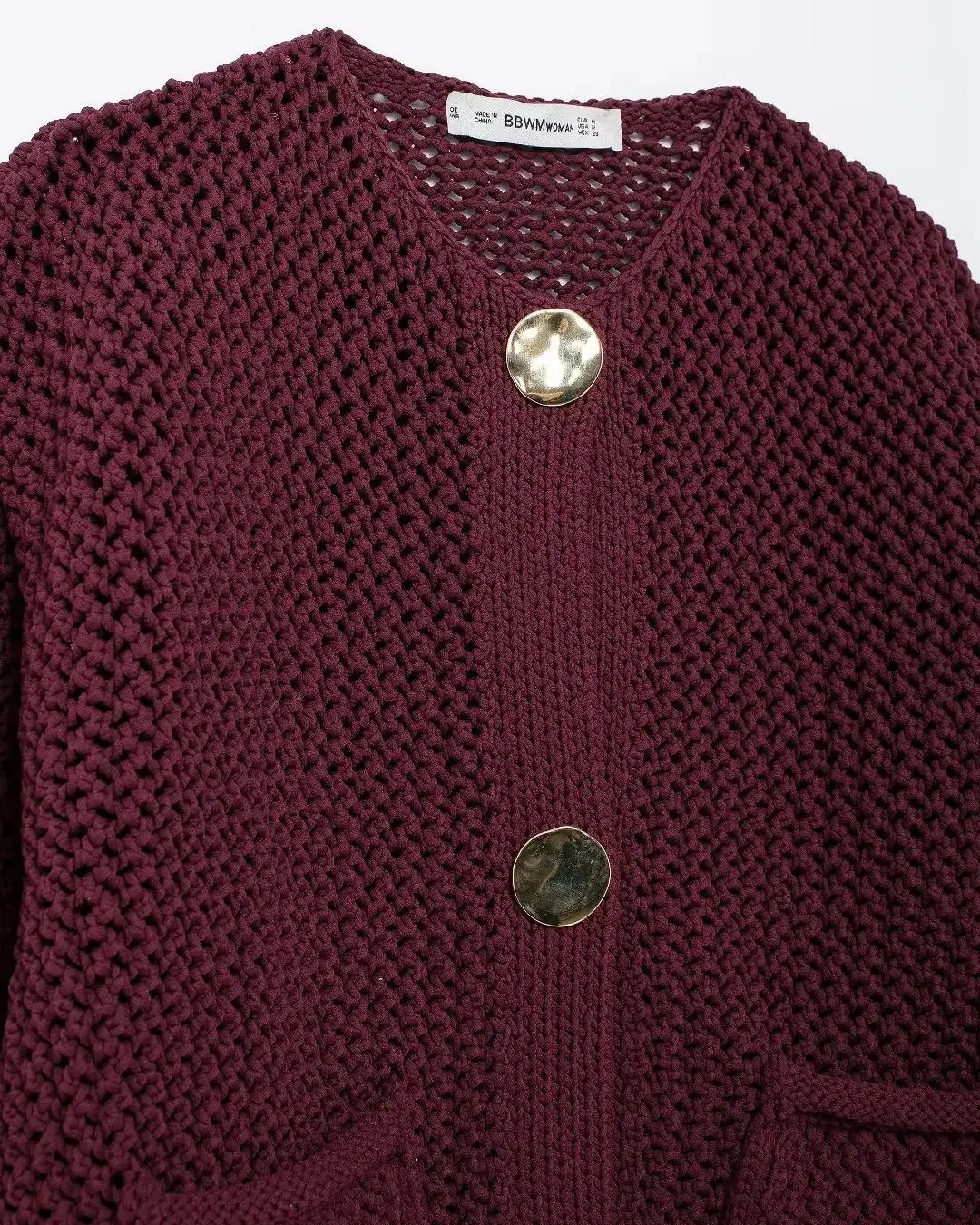 Gebreid Vest met Losse Lange Mouw voor Dames