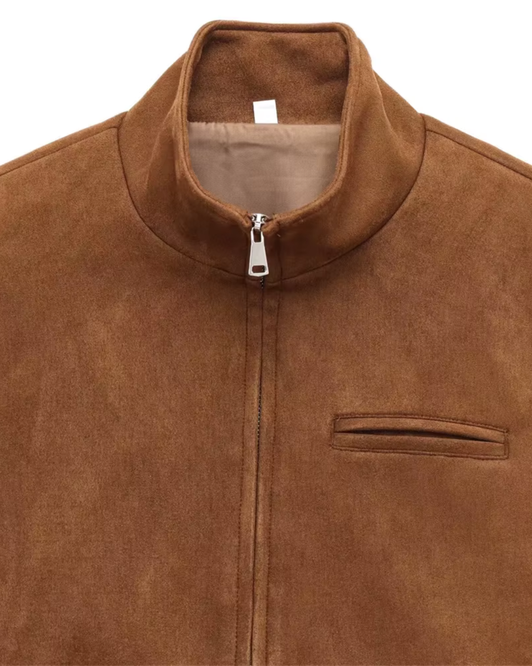 Suède Getextureerde Korte Zomer Jas voor Dames